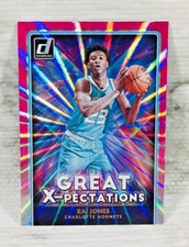 2021-22 PANINI DONRUSS #10 KAI JONES RC (GREAT X-PECTATIONS) HOLO PINK LASER! B