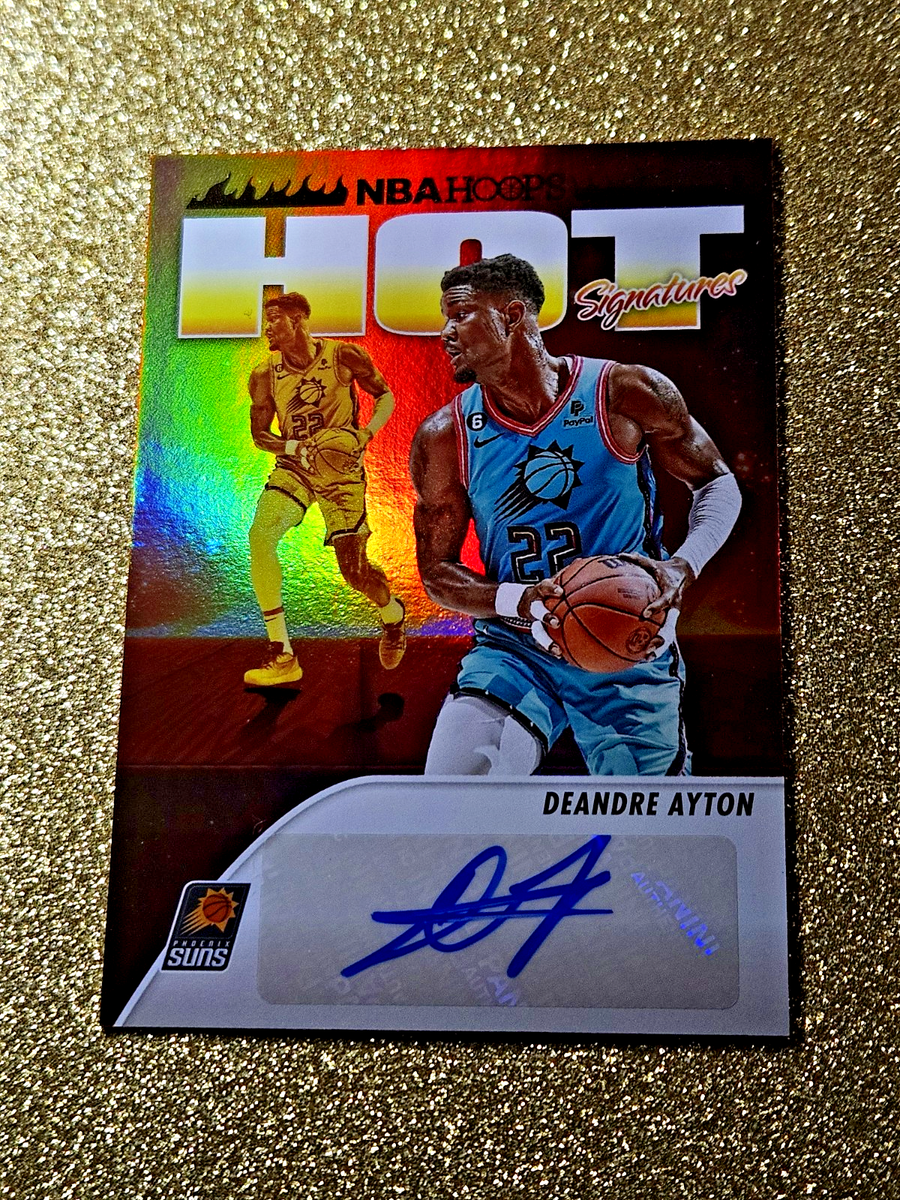 2023-24 Panini NBA Hoops Hot Signatures DeAndre Ayton Autograph