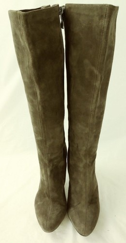 Halogen Womens Boots 15" Tall US 5 M Brown Suede Zip 3.5" Heels 2020 - Picture 3 of 11