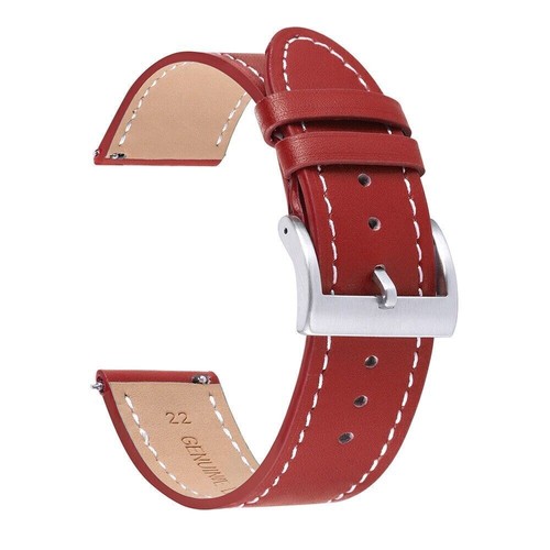 18-24mm Classic Soft Genuine Leather Watch Strap Band for Samsung for Huawei GT - Picture 9 of 29