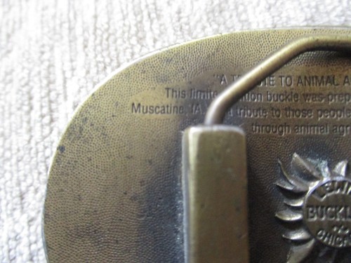 Kent Farms "Helping Feed America" Since 1927 Animals Cows Belt Buckle - Picture 6 of 12