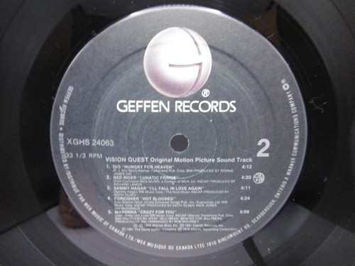 Vision Quest, Soundtrack, Journey, Madonna DIO Foreigner, Canada Geffen LP 1985 - Bild 6 von 6