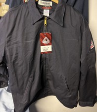 Bulwark FR Men's Flame Resistant Navy Blue Jacket JEL2NV2 20L.45