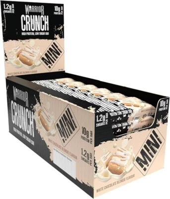 BODYBUILDING WAREHOUSE 24 Protein Bars BBE SEP 25 - Snack Bar White Chocolate Blondie Mini Crunch