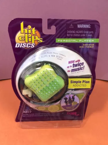 Hit Clips Discs Simple Plan Green Square Deluxe Personal Player