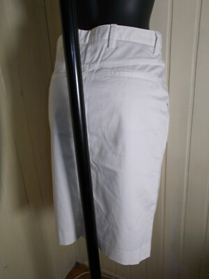 Jupe Crayon Blanche En Coton Stretch GANT Taille 38 - Occasion Très Bon état - Fendue - Midi