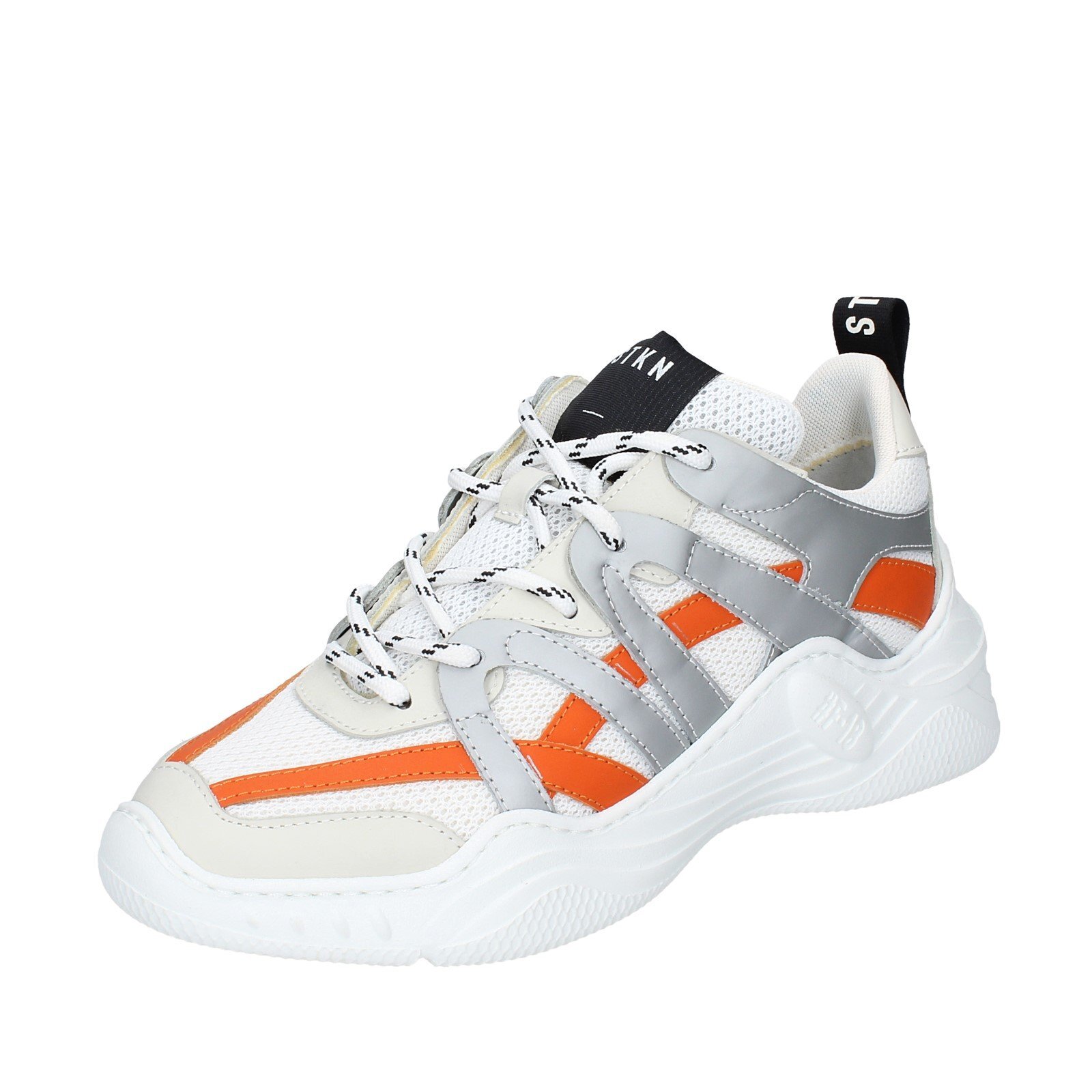 Женская обувь STOKTON 7 (EU 37) кроссовки белые текстильные серые ET39-37