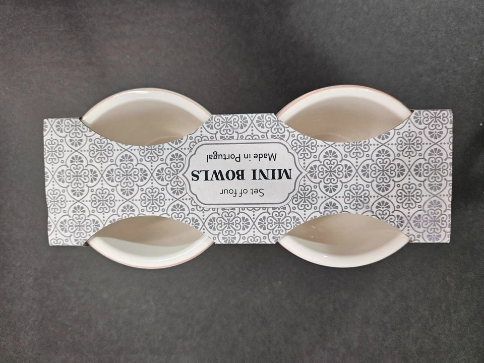 Faiancas Ideal Mini Cuencos Hecho a Mano Cerámica con Tiras de Colores Hecho en Portugal Foto 2 de 3