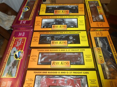 O/O-27 MTH Freight cars 30-7624, 6400-2, 7634, 7010D, 7010B, 7164. Buyers choice