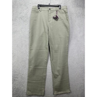 Gloria Vanderbilt Jeans Womens 16 Amanda Green Heritage Tapered Classic Rise NEW