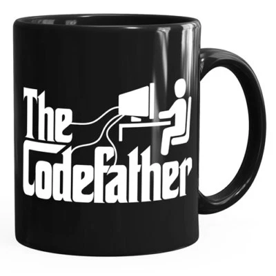 MOONWORKS Tazza Caffè The Codefather Programmatore IT Informatico Coder Tazza Regalo