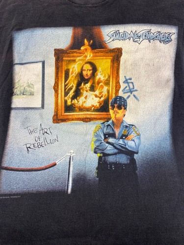 Vintage 1992 Suicidal Tendencies The Art of Rebellion Tour T-Shirt Mens Size M/L - Picture 2 of 12