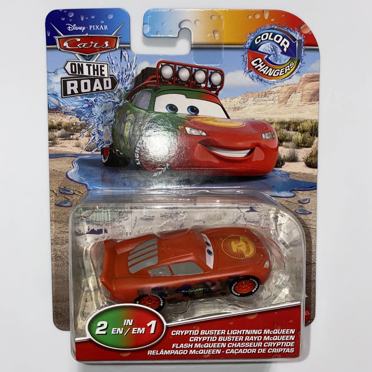 Disney and Pixar Cars Cryptid Buster Lightning McQueen Die-Cast Toy Car,  1:55 Scale Collectible, lightning mcqueen 