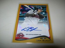 2014 TOPPS PRO DEBUT GOLD DAN BLACK AUTO SIGNED #D/50 BIRMINGHAM BARONS