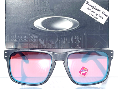 NEW Oakley HOLBROOK Steel Grey PRIZM Snow Sapphire Lens Sunglass
