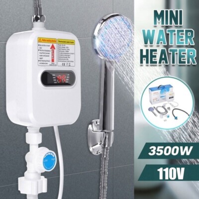 Mini 110V Instant Hot Water Heater Tankless Electric Shower W