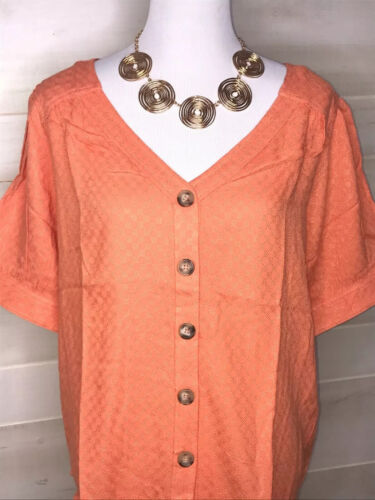V-Neck Button Down Top NWT Size Medium