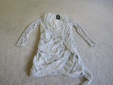 Fashion Nova Center Stage Sequin Mini Dress White Silver Size 1X