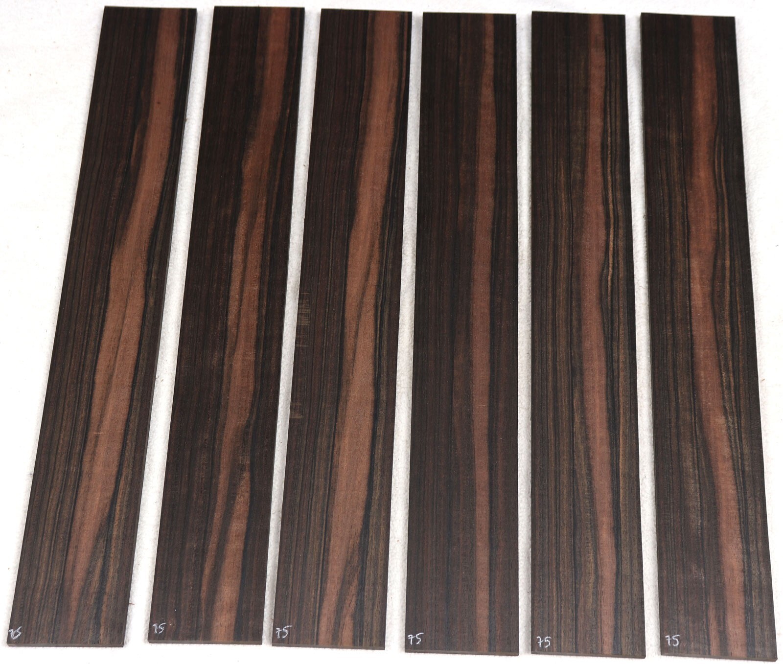 Macassar ebony guitar fingerboard fretboard blank 2.75×19.9" MF75 eNotary