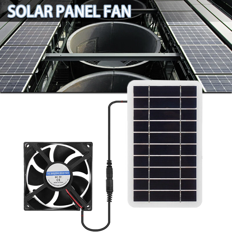 100W Solar Panel Exhaust Fan Kit for Chicken Coops Sheds Pet House Extractor  Fan | eBay