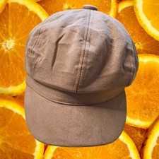 Tan Newsboy Hat Cap Size 58