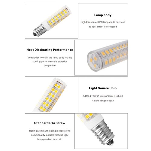 E14 7W LED Corn Bulbs 2835 SMD Globe Lamps Night Lights Home Shops 2/4/6/8/10Pcs - Picture 7 of 14