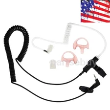 2.5mm Earpiece Headset & Coiled Tube For Harris Police Radio XG25 XG75 P7300 New