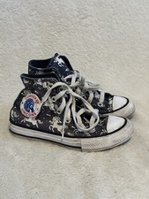 Converse All Star Girl s Navy Blue Unicorn Space Hightop Sneakers Size 12