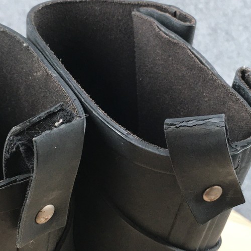 Dirty Laundry Boots Womens 8 Casual Mid Calf Rain Casual Black Rubber Pull On - Picture 9 of 17