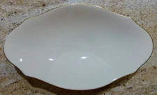 LENOX - 9 1/8 INCH  - FOOTED CANDY DISH - FINE CHINA - GOLD TRIM