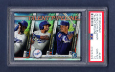 CODY BELLINGER ALVAREZ CALHOUN 2017 BOWMAN PIPELINE ROOKIE RC PSA 10 GEM DODGERS