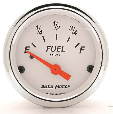 AUTOMETER Arctic White 0-90 Ohms ELECTRIC GM CHEVY FUEL LEVEL GAUGE 2-1/16''