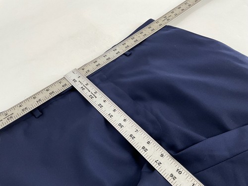 MyTaylor.com Bespoke Barberis Dress Pants 34x30 Blue Super 110s Flat YGI H3-50 - Picture 8 of 10
