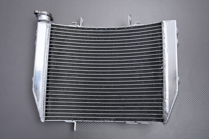 Radiateur Racing aluminium pour Triumph Street Triple 765 R finitions soudées TIG haut de gamme