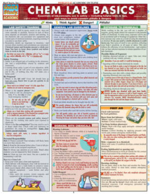 Chem Lab Basics (Quickstudy: Academic) - Pamphlet By BarCharts, Inc. - GOOD