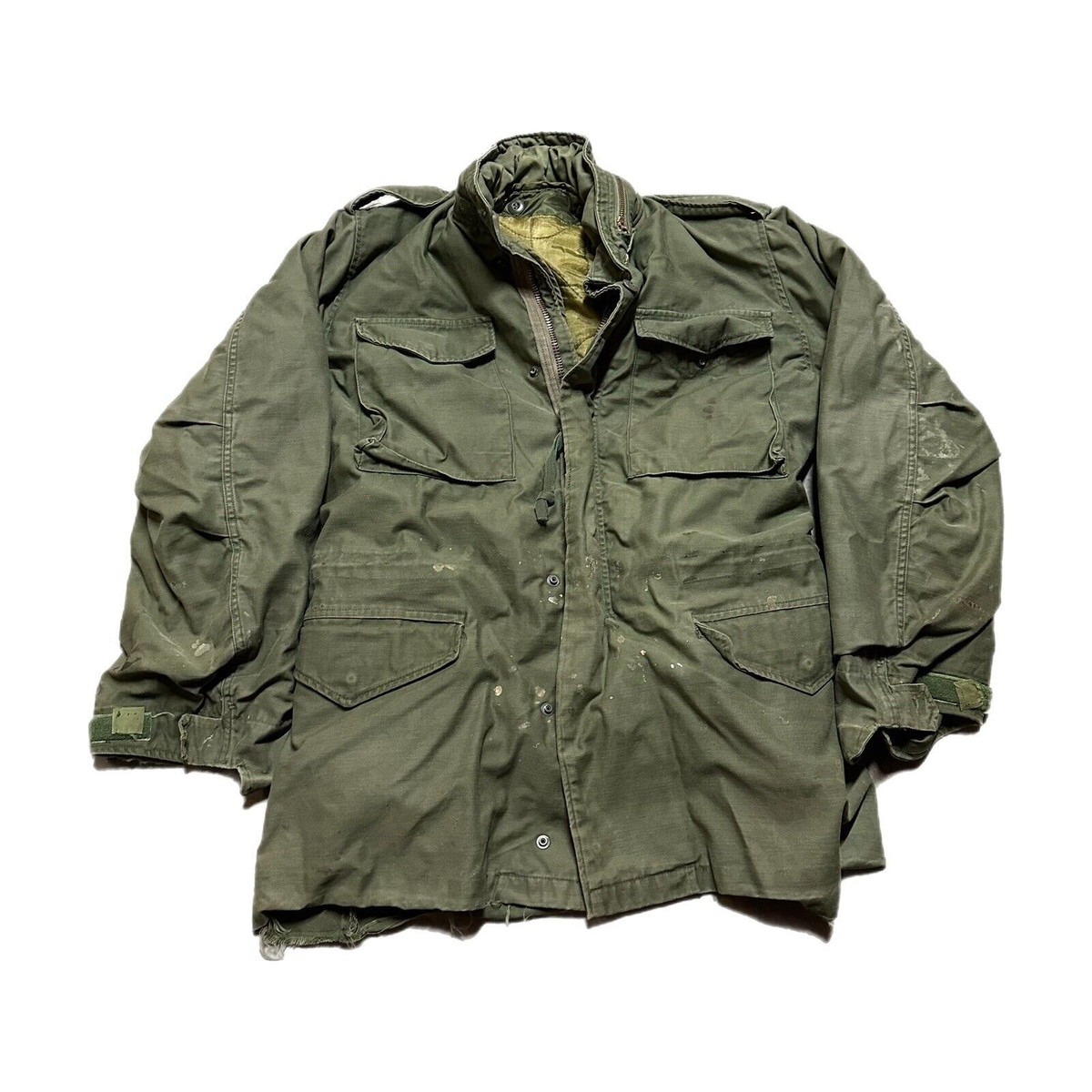 Vintage M65 Military Jacket Men's S Long Field Alpha