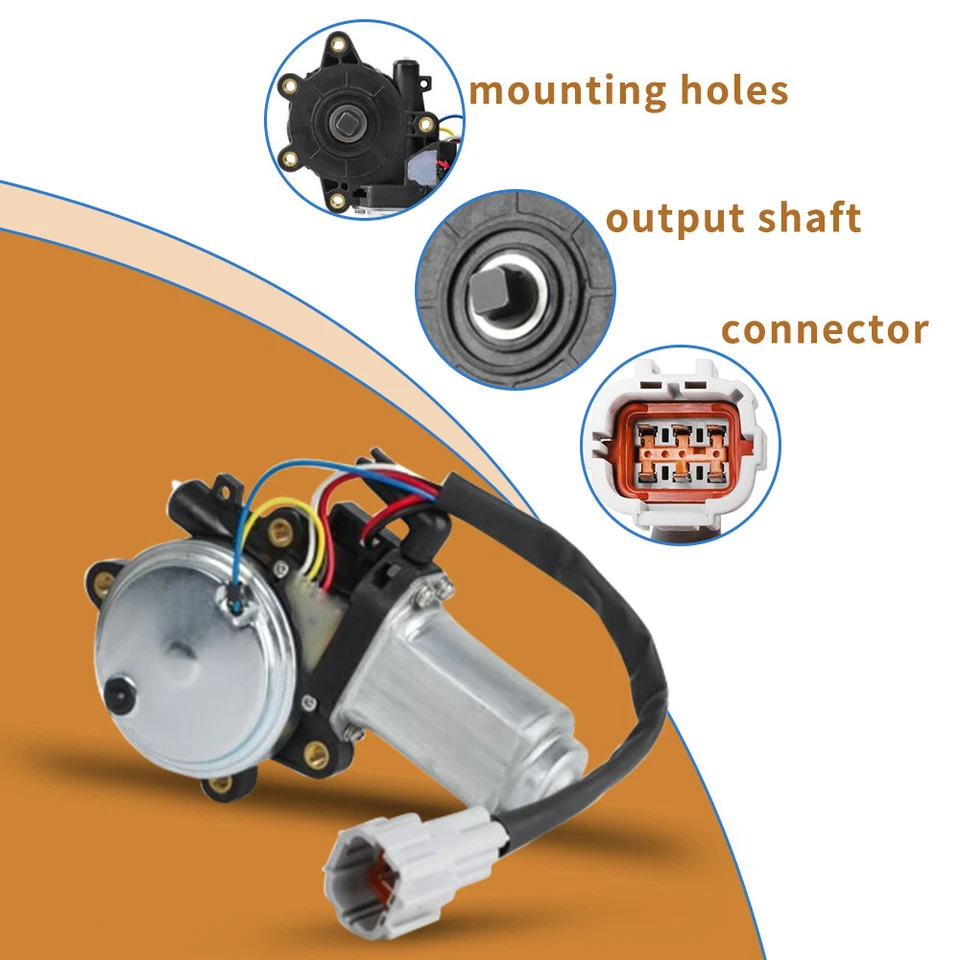 2X Motores de ventana para Infiniti I30 I35 QX4 y Nissan Máxima Pathfinder delanteros diestros y diestros Foto 2 de 4