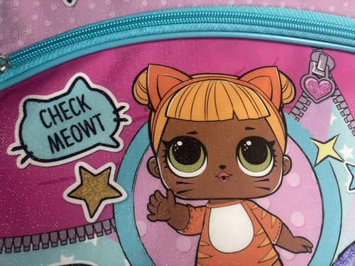 Mochila escolar y botella de agua LOL muñecas sorpresa conjunto escolar grande 16,5""x13"" nuevo - Imagen 2 de 9