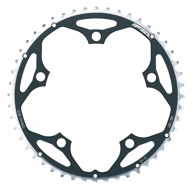 NEW FSA Pro Road Chainring 50t 110 BCD Aluminum S10 Black Silver FREE Ship
