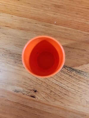 Vintage Tupperware salt pepper shaker 102–24 ORANGE 4 in. No Lid