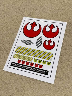 x wing helmet decals