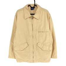 Veste Ellesse Hommes Beige En Coton Mélangé À Manches 3/4 Taille M