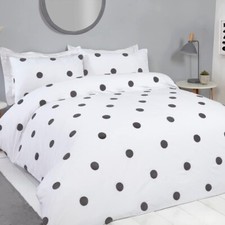 Luxury Hotel Quality Tufted Circles Duvet Cover with Pillowcases