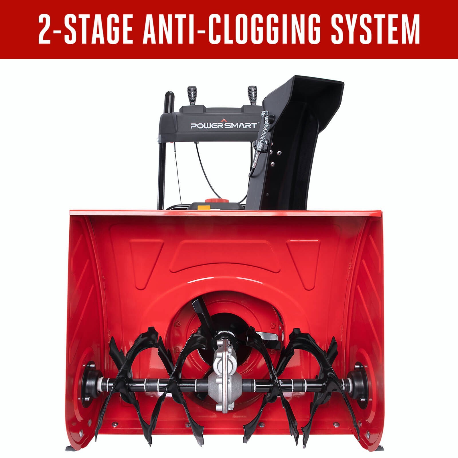 PowerSmart 2Stage 24Inch Gas Powered Snow Blower 212cc Electric Start eBay