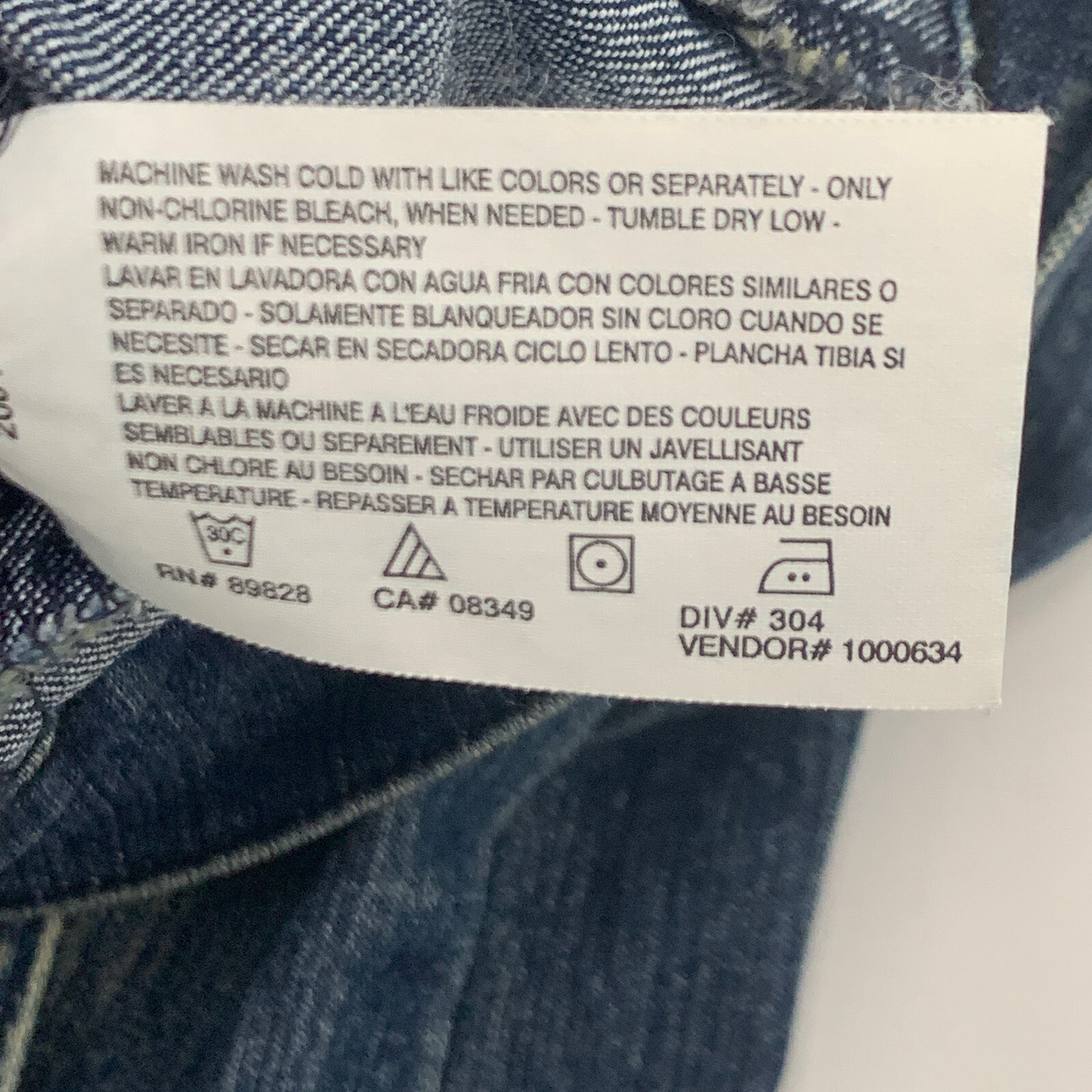 Code Bleu Womens Jean Jacket Size Small Cotton Bl… - image 8