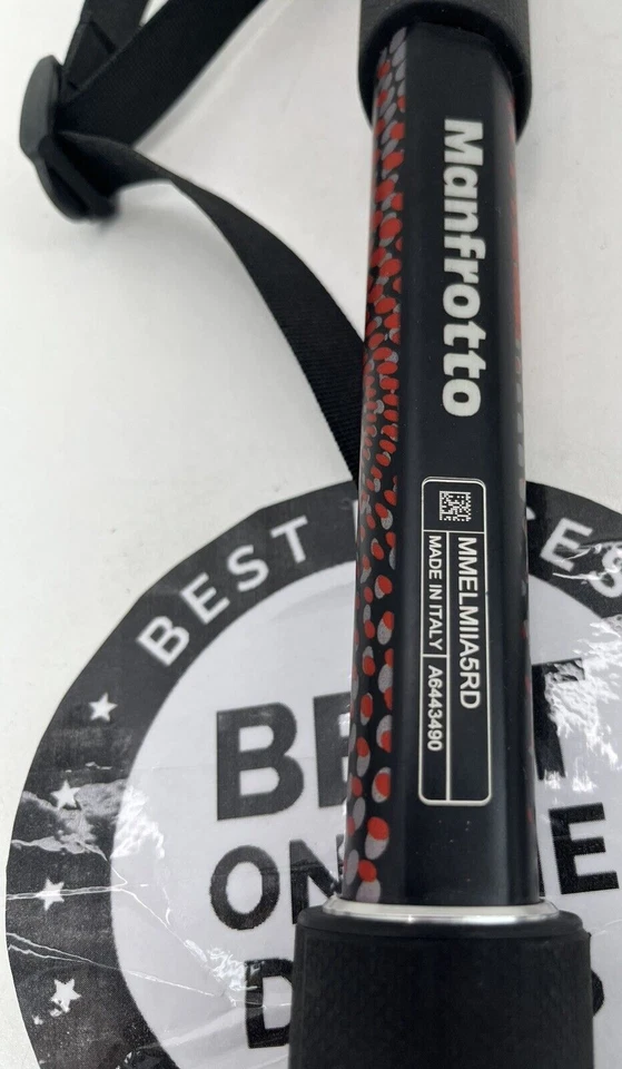 Manfrotto Element MII 5-Section Aluminum Monopod with Wrist Strap, Red - Image 2 of 4