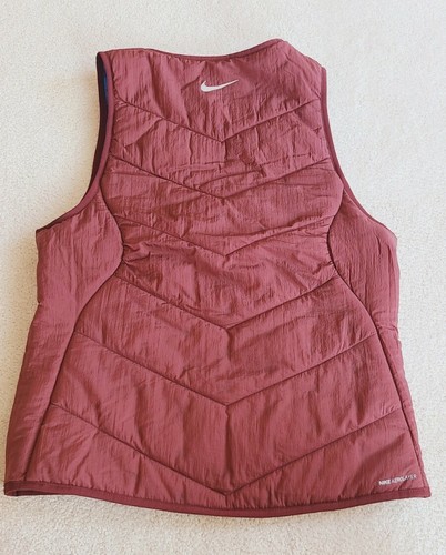 Nike Therma-fit Puffer Down Packable Vest Reflective Reversible Small NWT - Picture 2 of 12