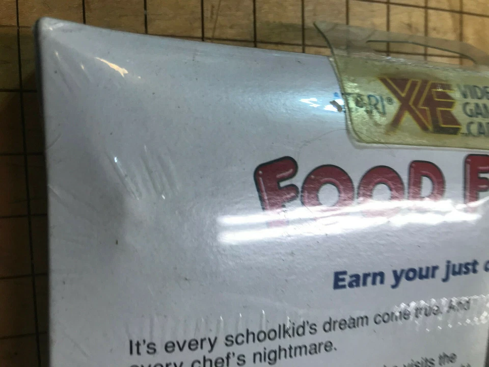 FOOD FIGHT Cartridge  Atari  XE Blue NEW XL/XE Damaged Box - Image 4 of 4