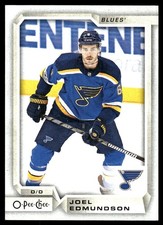 2018-19 O-Pee-Chee #472 Joel Edmundson St. Louis Blues Hockey Card