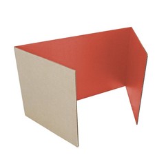 Flipside Products 18X 48 Red Study Carrel Privacy Boards Student Privacy And